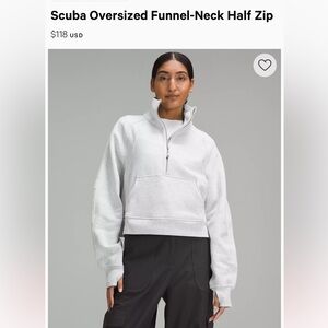 Lululemon Scuba Oversized Funnel-Neck Half Zip